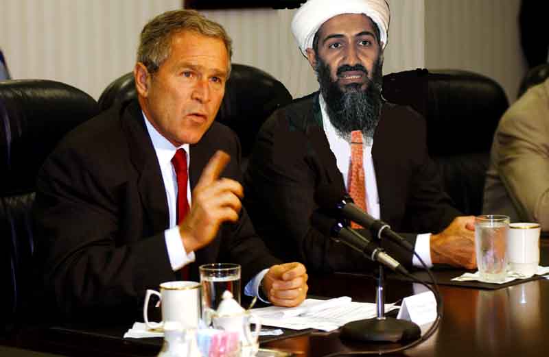 Bush and Osama Bin Laden. Osama bin Laden wants you